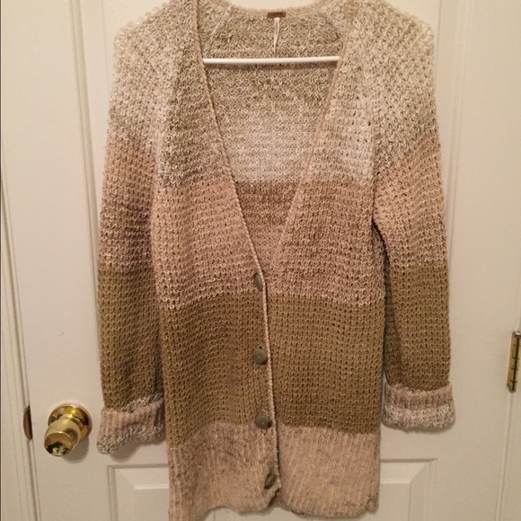 Free people oversized ombré knot cardigan - Picture 2 of 4